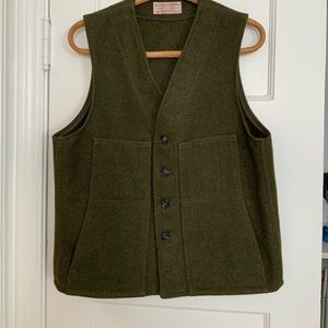 Filson Mackinaw Wool Vest. 100% Mackinaw Wool.